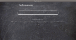 Desktop Screenshot of fabulousorganic.com