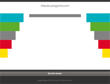 Tablet Screenshot of fabulousorganic.com